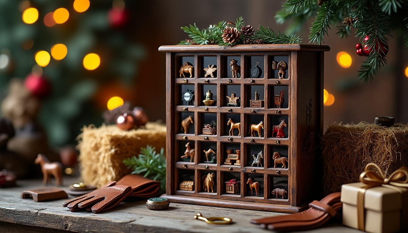 découvrez notre calendrier de l'avent équitation, le cadeau idéal pour les passionnés de chevaux. offrez une expérience unique à chaque jour de décembre avec des surprises et des accessoires liés à l'univers équestre qui raviront les amoureux des chevaux.