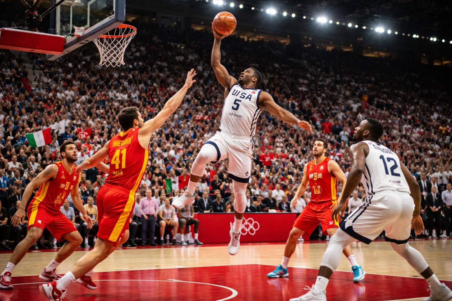 suivez le score en direct du basket aux jeux olympiques de tokyo et revivez les moments forts de cet événement mémorable.