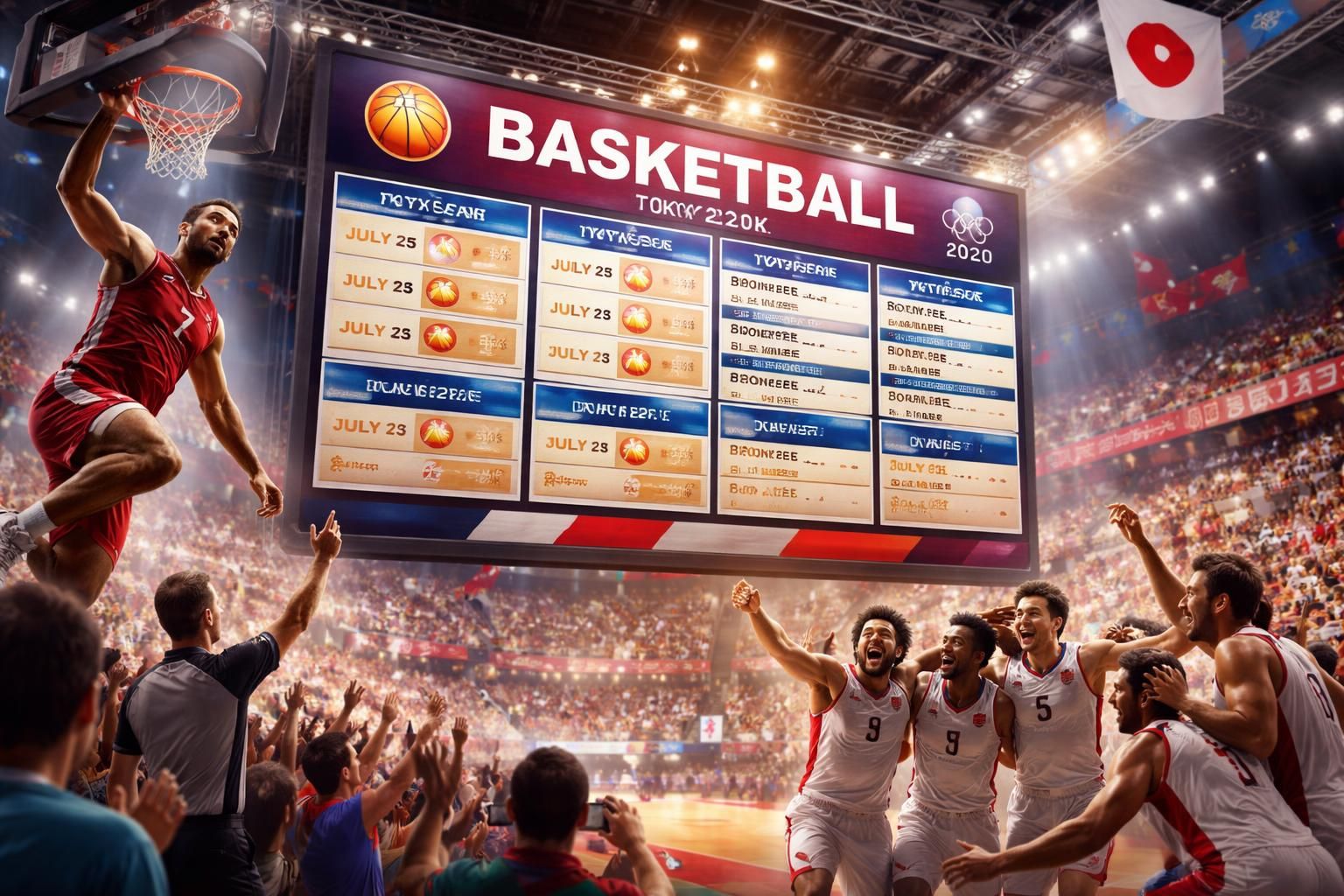 explorez le calendrier complet du basket aux jo de tokyo et ne manquez aucun moment fort de la compétition olympique.